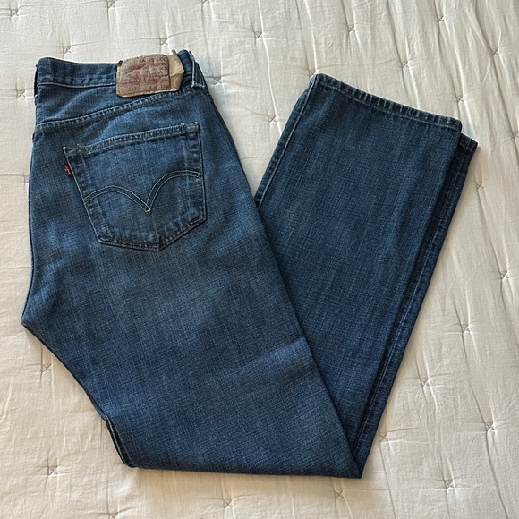 Levi's Other - Levi's 501 Straight Blue Jeans